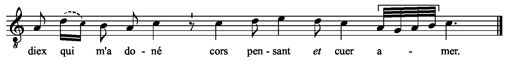 Refrain musical notation